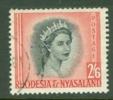 Rhodesia & Nyasaland: 1954/56   QE II     SG12     2/6d      Used - Rhodesia & Nyasaland (1954-1963)