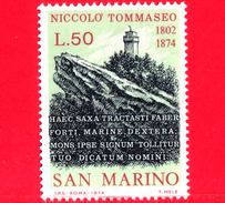 Nuovo - MNH - SAN MARINO - 1974 - 100 Anni Della Morte Di Niccolò Tommaseo (1802-1874), Scrittore - Monte Titano - 50 - Nuevos