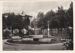 CARTOLINA - POSTCARD - CASALBUTTANO - GIARDINI - Cremona