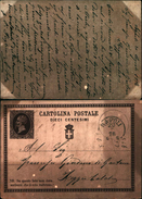 88248)intero Postale Da  10 C.effige Del Re Da Napoli A Reggio Calabria Il  20/8/1876 - Entiers Postaux