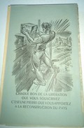 PUB. Pour Souscription Aux BONS De La RECONSTRUCTION, Après La Guerre : 1945-46. RARE. - Advertising