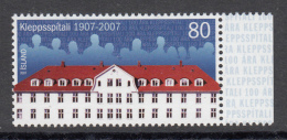 Iceland MNH 2007 Scott #1124 80k Kleppur Psychiatric Hospital Centenary - Ungebraucht