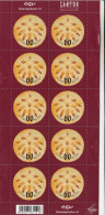 Iceland MNH 2007 Scott #1125 Sheet Of 10 60k Icelandic Leaf Bread Pattern - Christmas - Nuovi