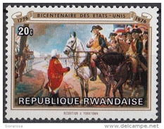 722 Rwanda 1976 " - Surrender At Yorktown " - Nuovo MNH Painting Tableau - Unabhängigkeit USA