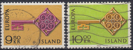 ISLANDIA 1968 Nº 372/73 USADO - Usati