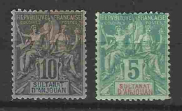 Yvert N4 Et 5 - 5c Et 10c Groupe - Used Stamps