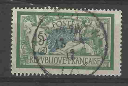 = - Yvert N° 143 - Type Merson 45c Vert Et Bleu - 1900-27 Merson