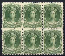 Canada, New Scotland, 1863, 1val X6 Green - Unused Stamps