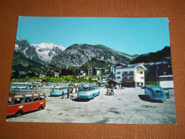 Cartolina Courmayeur - Scorcio Panoramico Stazione Autolinee 1960 Ca - Non Classés