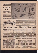 1947 Alençon / Courses Des Motos Bolides Avec Lesueur,Servin,Noblot,Paulot,Parcker Et Acrobaties Des Bostons - Publicités
