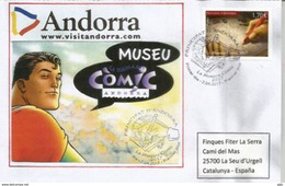 ANDORRE. Musée Comics De La Bande Dessinée à La Massana, FDC 2017 (haute Faciale) - Bandes Dessinées