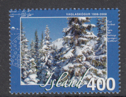 Iceland MNH 2008 Scott #1154 400k Snow-covered Tres Forestry Vaglaskogur Centenary - Ungebraucht