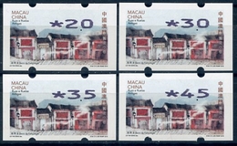 MACAU / MACAO (2016). ATM Nagler - Ruas E Ruelas Antigas - Reprinting 2016 - JES REIMP 2016 - Serie / Set - Distributeurs