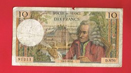 1 Billet De DIX FRANCS 10 Francs ... - 10 F 1963-1973 ''Voltaire''