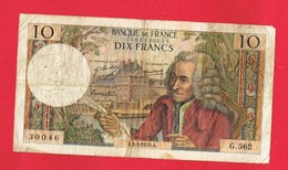 1 Billet De DIX FRANCS 10 Francs ... - 10 F 1963-1973 ''Voltaire''