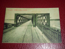 Cartolina Cremona - Ponte In Ferro Sul Po 1920 Ca - Cremona