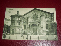 Cartolina Cremona - Chiesa S. Luca 1920 Ca - Cremona