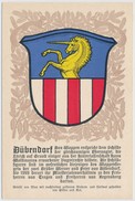 Dübendorf Wappen Mit Einhorn - Zürcher Gemeindewappen Serie I. Nr. 4 - Antiquarische Gesellschaft In Zürich - Dübendorf