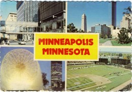 UNITED STATES AMERICA  MN  MINNESOTA  Multiview  Skyway  Skyline  Metropolitan Stadium  Fountain - Minneapolis