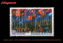 CUBA MINT. 2017-09 55 ANIVERSARIO DE LA UNION DE JOVENES COMUNISTAS - Nuevos