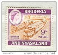 Rhodesia/ Nyasaland MH Stamp - Treni