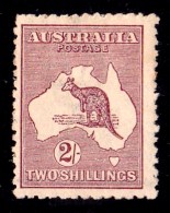 Australia 1924 Kangaroo 2- Maroon 3rd Watermark MH - Ongebruikt