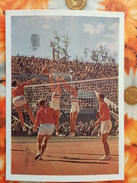 RUSSIA. USSR   Volleyball. OLD USSR PC. 1954 - Very Rare! - Volleyball