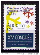 ANDORRA ESPAÑOLA 2014 - CONGRESO DE VIABILIDAD INVERNAL - 1 SELLO - Other & Unclassified