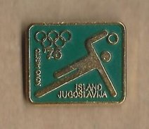 Handball Match  Yugoslavia Vs Island 1976.Novo Mesto Slovenia.Olympic Qualification. Sport Badge - Handball