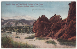 USA, Colorado Springs CO, Bear And Seal Rock, Garden Of The Gods, Antique C1910s Unused Vintage Postcard - Acmegraph Co - Colorado Springs