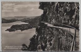 Bürgenstock (1131 M) Felsenweg Mit Vierwaldstättersee Und Zugersee - Photoglob No. 08614 - Otros & Sin Clasificación