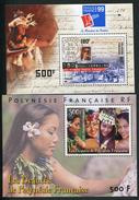 POLYNESIE FRANCAISE - BLOCS & FEUILLETS N° 24 & 25 * * - PHILEXFRANCE 1999 & BEAUTES DE POLYNESIE - LUXE - Hojas Y Bloques