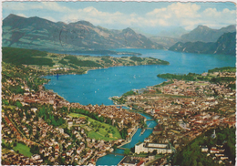 SUISSE,SWITZERLAND,SVIZZERA,SCHWEIZ,HELVETIA,SWISS ,LUZERN,LUCERNE,VUE AERIENNE - Lucerne