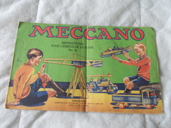 Meccano Instructions Pour L'emploi De La Boite N° 2a - Meccano