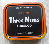 AC - BELL'S THREE NUNS TOBACCO  NONE NICER CIGARETE - TOBACCO EMPTY TIN BOX FINE CONDITION - Tabaksdozen (leeg)