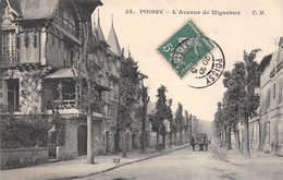 78-POISSY- L'AVENUE DE MIGNEAUX - Poissy
