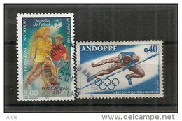 Sports: Football France-Brésil 1998 -  Saut à La Perche.   2 T-p Oblitérés,  1 ère Qualité - Used Stamps