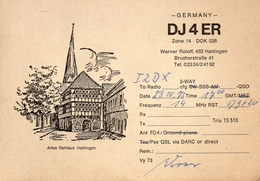 HATTINGEN     ,  QSL  ,  Radioamatori - Hattingen