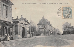 78-MAISON-LAFFITTE- ENTREE DU PARC ET RUE DE PARIS - Maisons-Laffitte