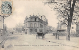 78-MAISON-LAFFITTE- AVENUE DE POISSY ET RUE SAINT NICOLAS - Maisons-Laffitte