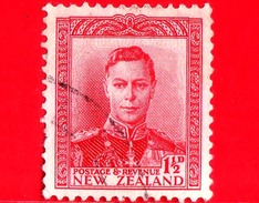 NUOVA ZELANDA - New Zealand - Usato - 1944 - Re Giorgio VI - King George VI - 1 ½ - Oblitérés