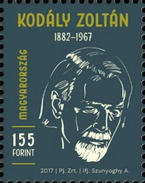 HUNGARY 2017 PEOPLE Famous Composers. 50 Years From The Death Of ZOLTAN KODALY - Fine Stamp MNH - Ongebruikt