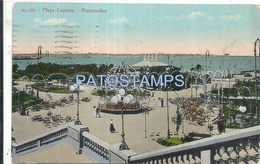 73603 URUGUAY MONTEVIDEO BEACH PLAYA CAPURRO POSTAL POSTCARD - Uruguay