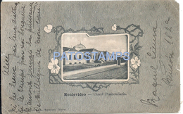 73637 URUGUAY MONTEVIDEO CARCEL PRISION PENITENCIARIA CUT CORNER CIRCULATED TO ALGER POSTAL POSTCARD - Uruguay