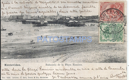 73643 URUGUAY MONTEVIDEO BALNEARIO DE LA PLAYA RAMIRES CIRCULATED TO FRANCE POSTAL POSTCARD - Uruguay