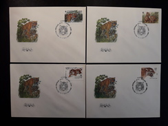 RUSSIA FDC 2005 YVERT6029-6032   MICHEL 343-346    FAUNA - FDC