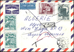 Mailed Cover From Bulgaria To Algeria 1984 Double Rate In Both Countries. Very Rare Is Meeting. - Covers & Documents