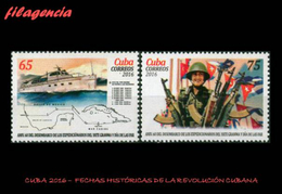 AMERICA. CUBA MINT. 2016 60 AÑOS DE FECHAS HISTORICAS DE LA REVOLUCION CUBANA - Nuevos