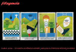 AMERICA. CUBA MINT. 2016 EMISION AMÉRICA UPAEP. JUEGOS OLÍMPICOS EN RÍO DE JANEIRO - Nuevos