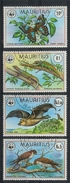 NaaF24, G WWF FAUNA VOGELS VLEERMUIS VLINDERS REPTILES BAT FLYING FOX GECKOS BIRDS BUTTERFLIES  MAURITIUS 1978 Gebr/used - Used Stamps
